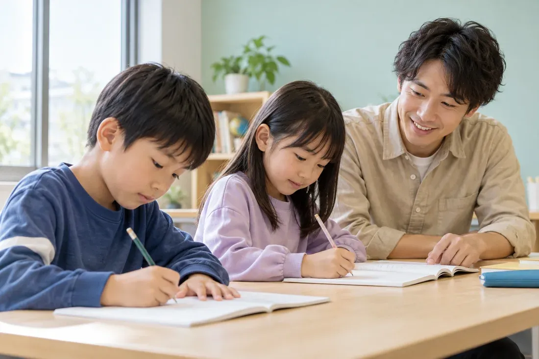子どもたちの活動を表すイメージイラスト